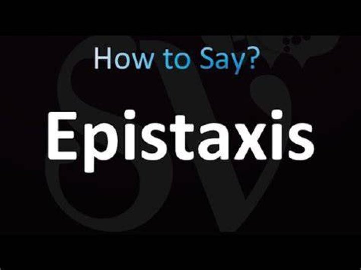 How to pronounce epistaxis