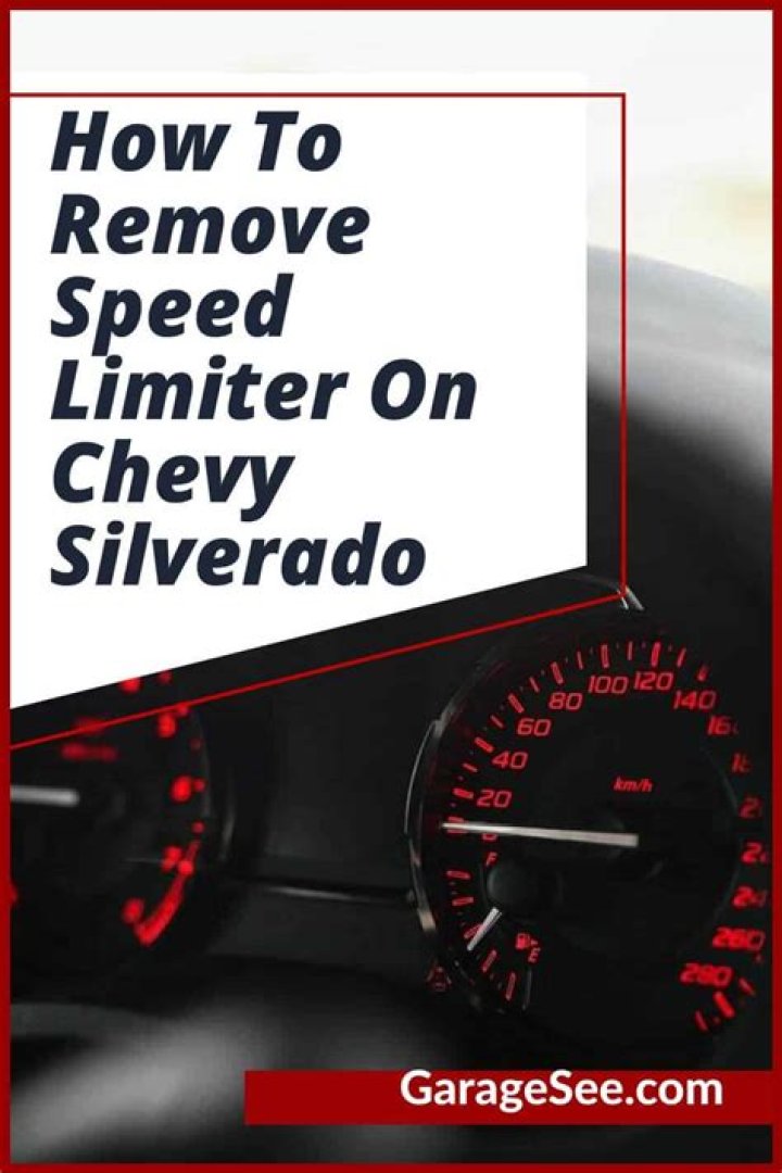 How to remove speed limiter