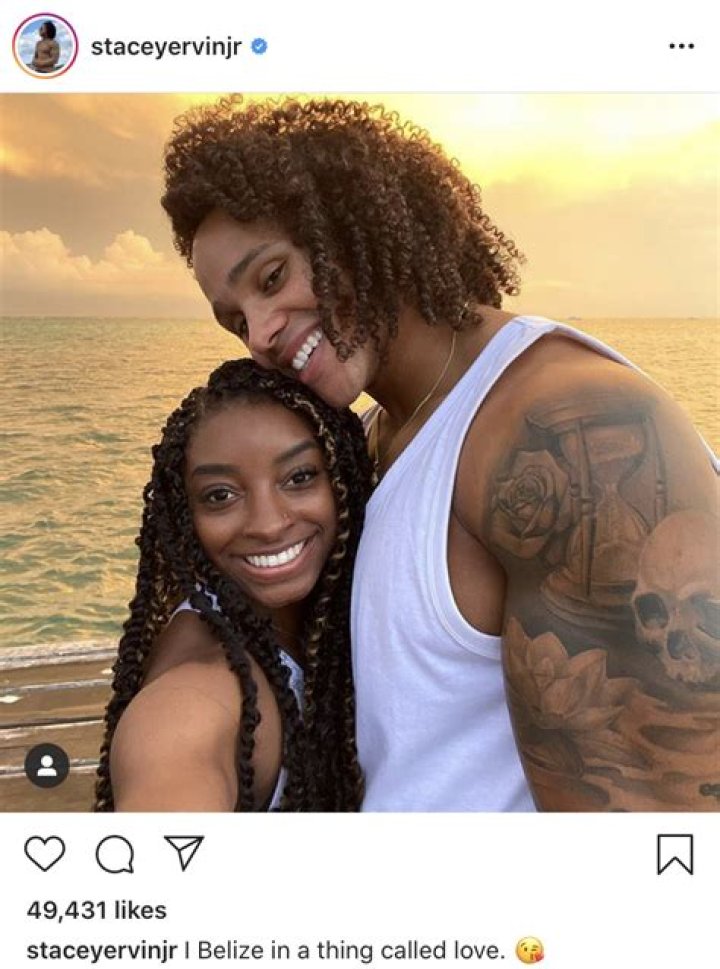 Stacey Ervin, Simone Biles's Boyfriend